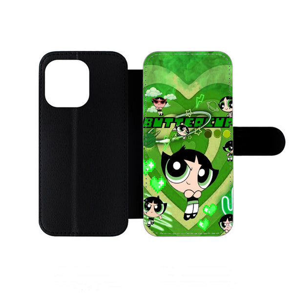 Buttercup Powerpuff Girls Cartoon iPhone Wallet Case