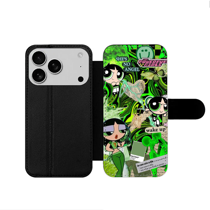 Buttercup Powerpuff Girls Collage iPhone 17 Wallet Case