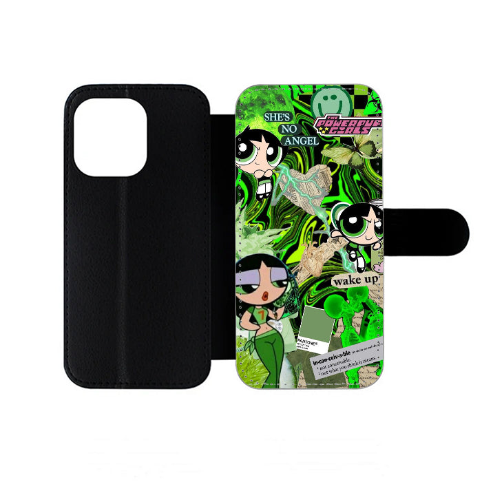 Buttercup Powerpuff Girls Collage iPhone Wallet Case