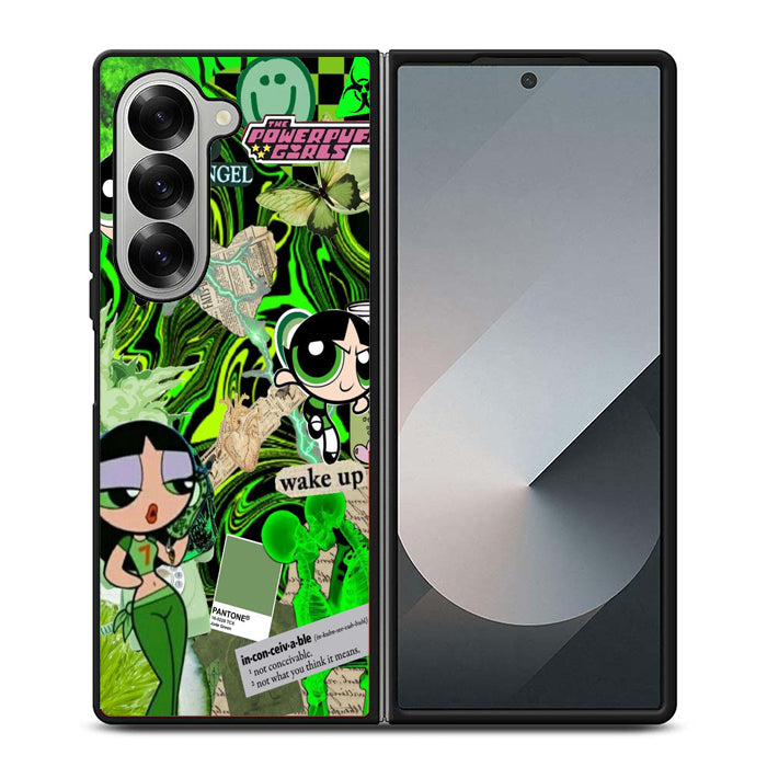 Buttercup Powerpuff Girls Collage Samsung Z Fold 6 Case