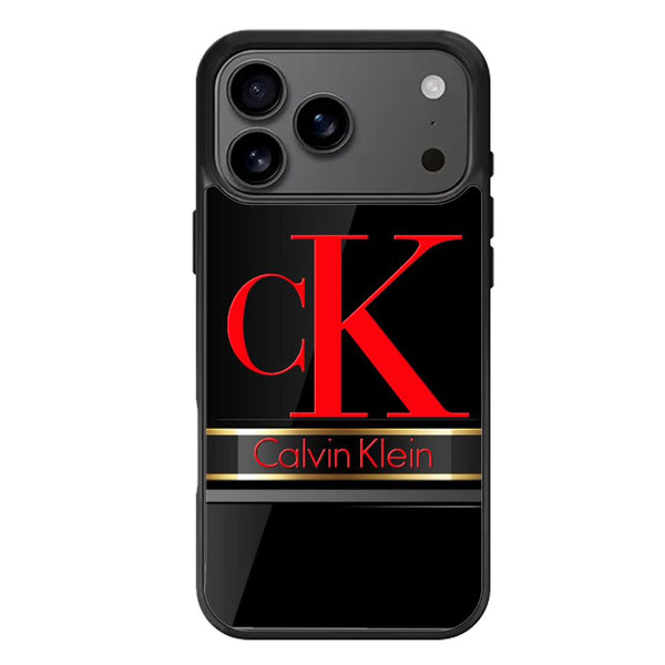 Calvin Klein Black Red iPhone 17 Case