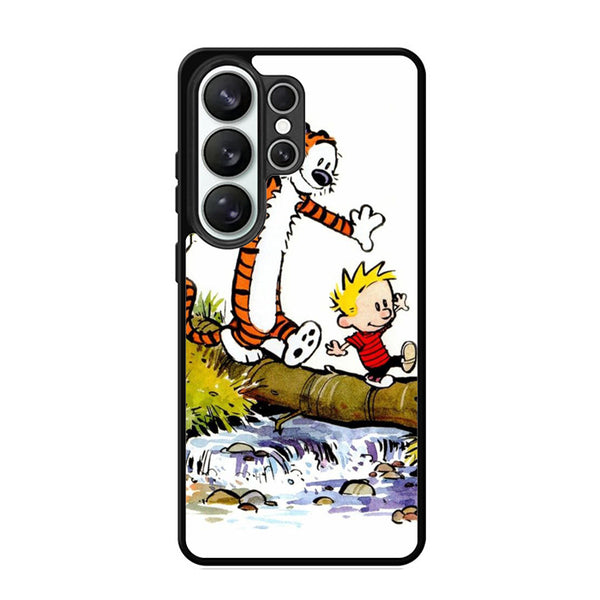 Calvin And Hobbes Run Samsung S26 Case