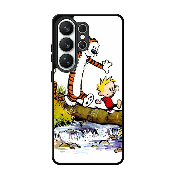 Calvin And Hobbes Run Samsung S26 Case