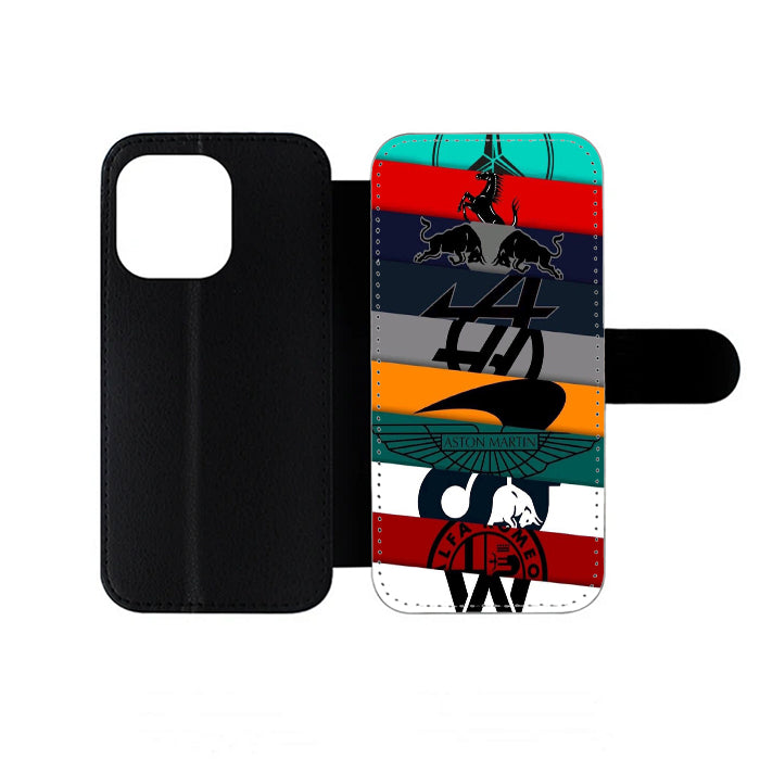 Car Logo Collage iPhone Wallet Case