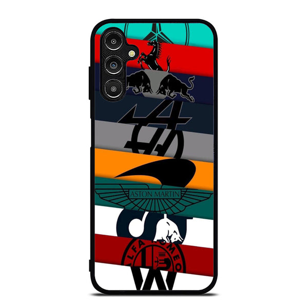 Car Logo Collage Samsung A14 Case