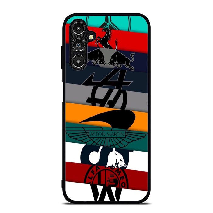 Car Logo Collage Samsung A14 Case