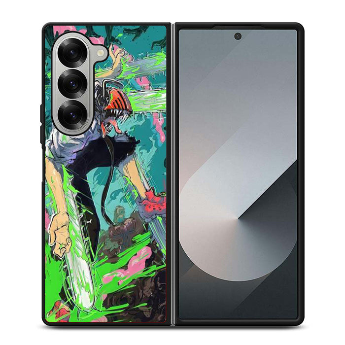 Chainsaw Man Manga Samsung Z Fold Case