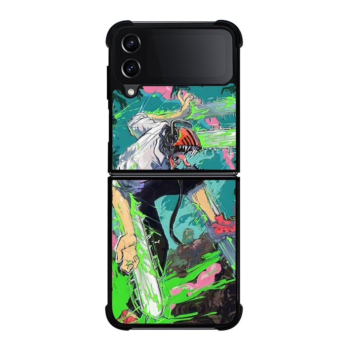Chainsaw Man Manga Samsung Z Flip 4 Case