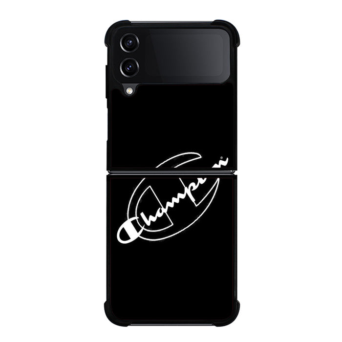 Champion Black Samsung Z Flip Case