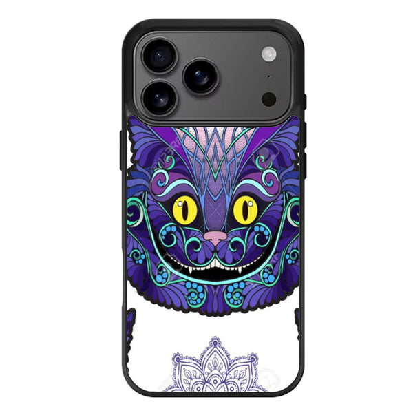 Cheshire Cat Pattern Head Alice iPhone 17 Case