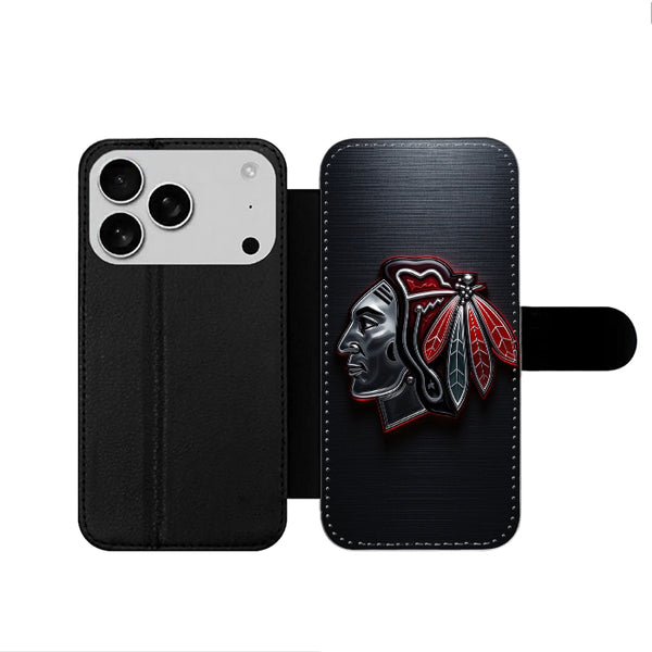 Chicago Blackhawks iPhone 17 Wallet Case