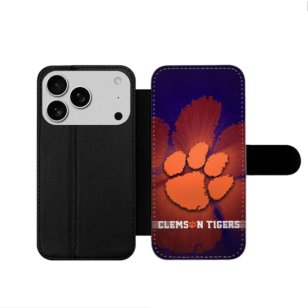 Clemson Tigers Logo iPhone 17 Wallet Case
