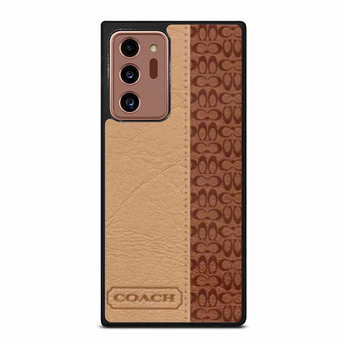 Coach Brown Leatherlogo Samsung Note 20 Case