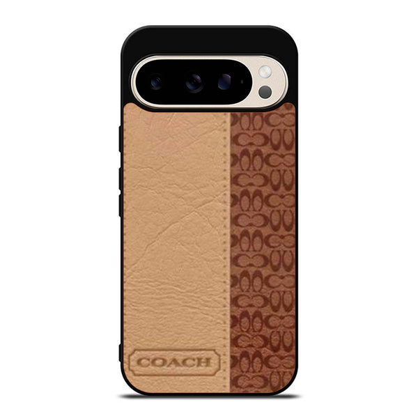 Coach Brown Leatherlogo Google Pixel 9 Case