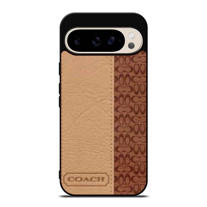 Coach Brown Leatherlogo Google Pixel 9 Case
