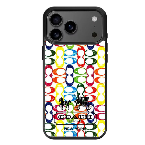 Coach Colorfull Logo iPhone 17 Case