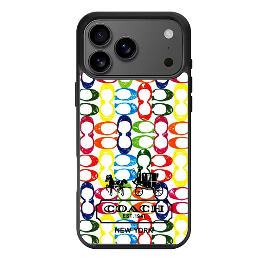 Coach Colorfull Logo iPhone 17 Case