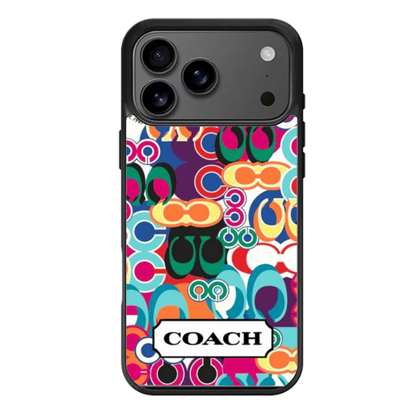 Coach Colorfull Pattern iPhone 17 Case