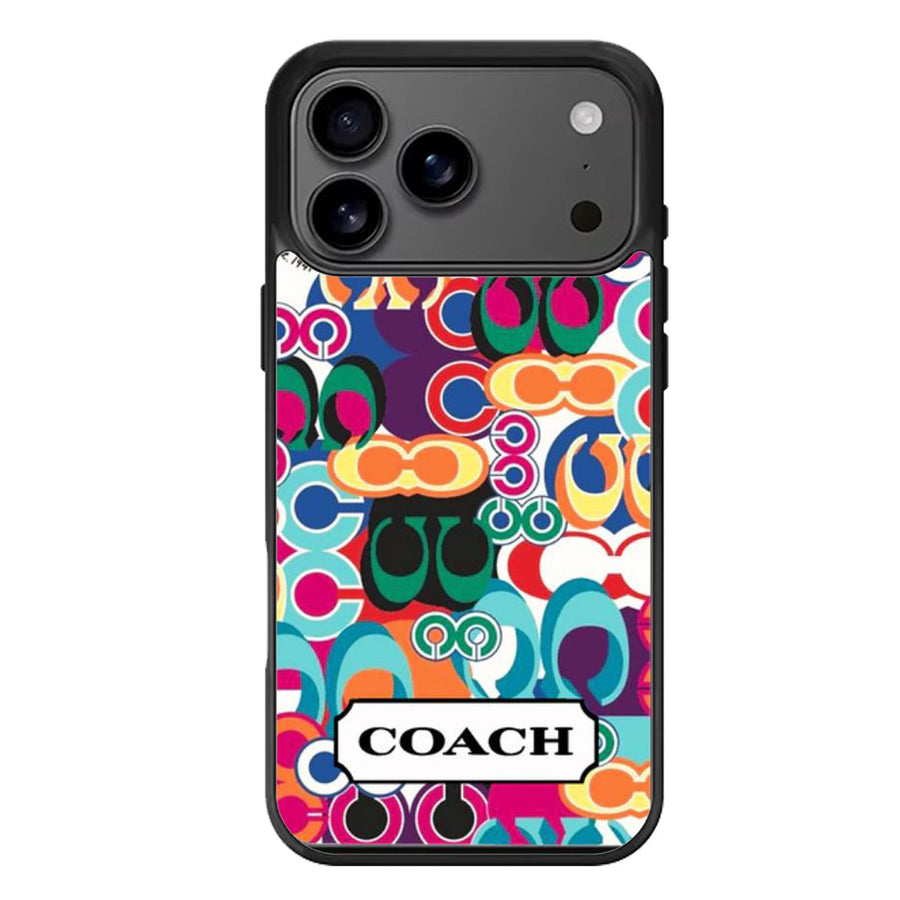 Coach Colorfull Pattern iPhone 17 Case