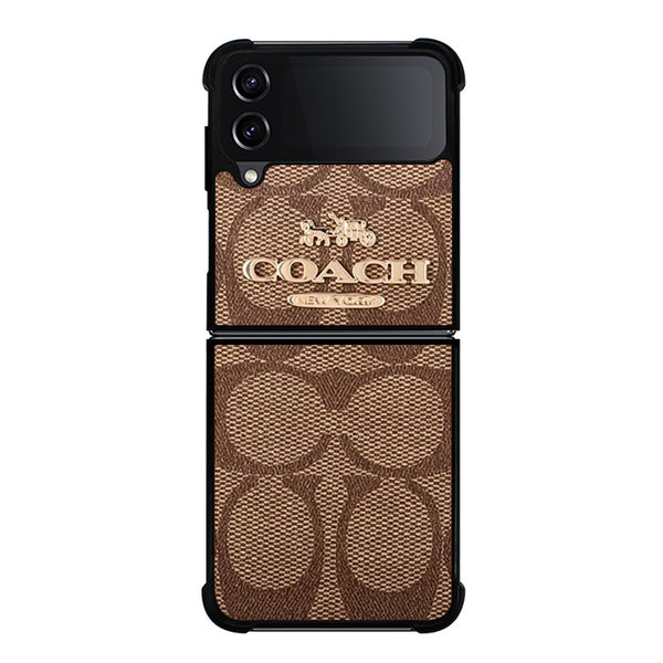 Coach Handbag Brown Samsung Z Flip 4 Case