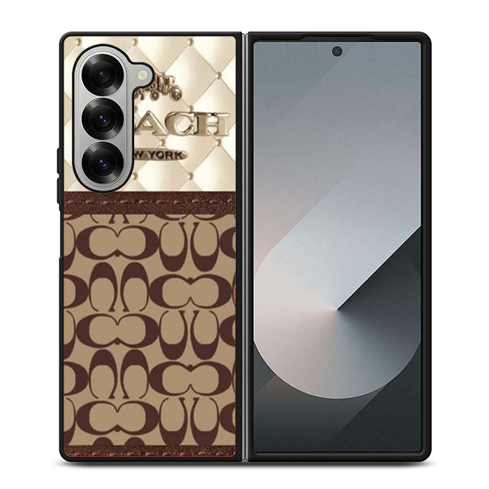 Coach New York Logo Samsung Z Fold Case