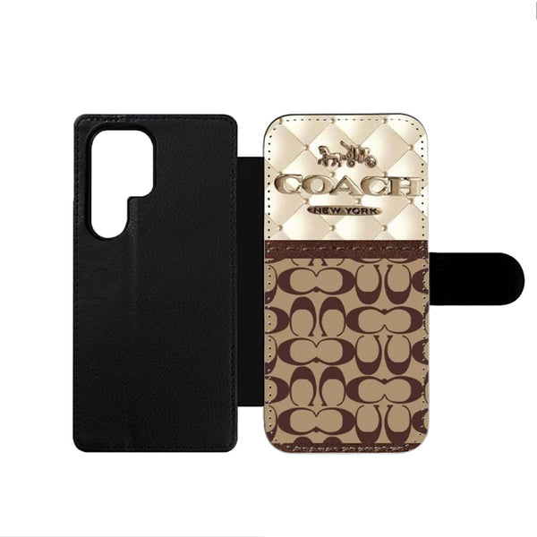 Coach New York Logo Samsung Wallet Case