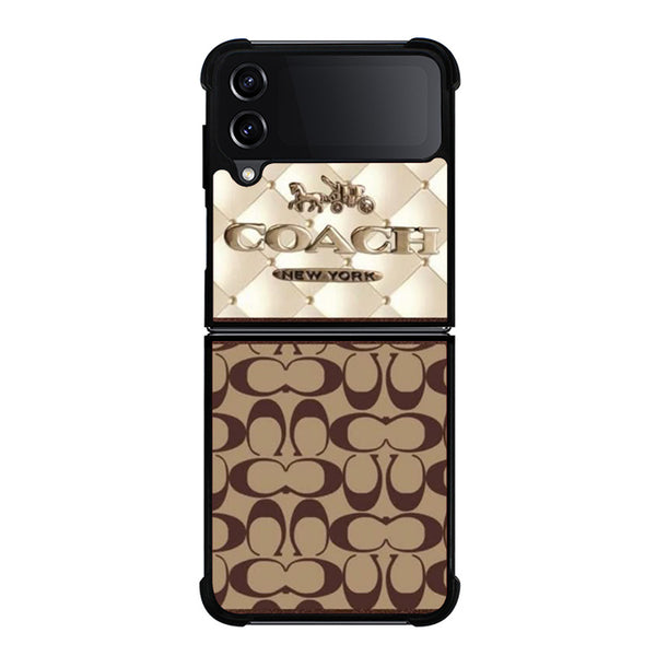 Coach New York Logo Samsung Z Flip 4 Case