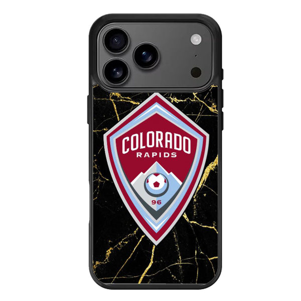 Colorado Rapids Black Marble iPhone 17 Case