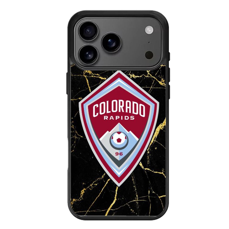 Colorado Rapids Black Marble iPhone 17 Case