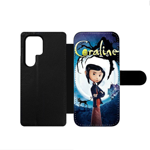 Coraline Cartoon Dark Horror Samsung Wallet Case