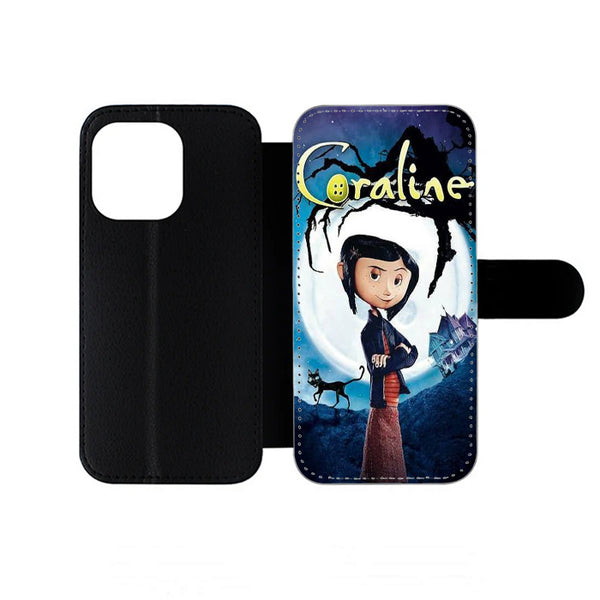 Coraline Cartoon Dark Horror iPhone Wallet Case