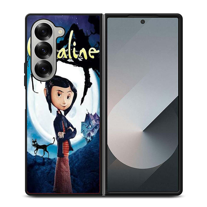 Coraline Cartoon Dark Horror Samsung Z Fold 6 Case