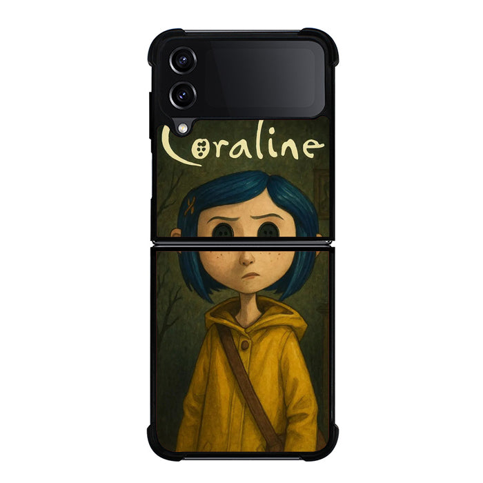 Coraline Cartoon Pose Samsung Z Flip 4 Case