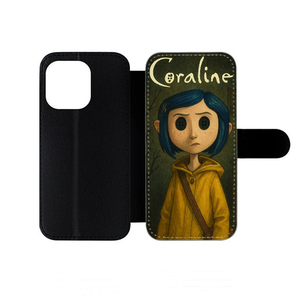 Coraline Cartoon Pose iPhone Wallet Case