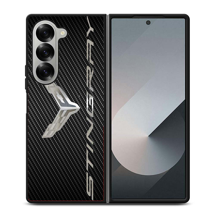 Corvetee Stingray Metal Logo Samsung Z Fold Case