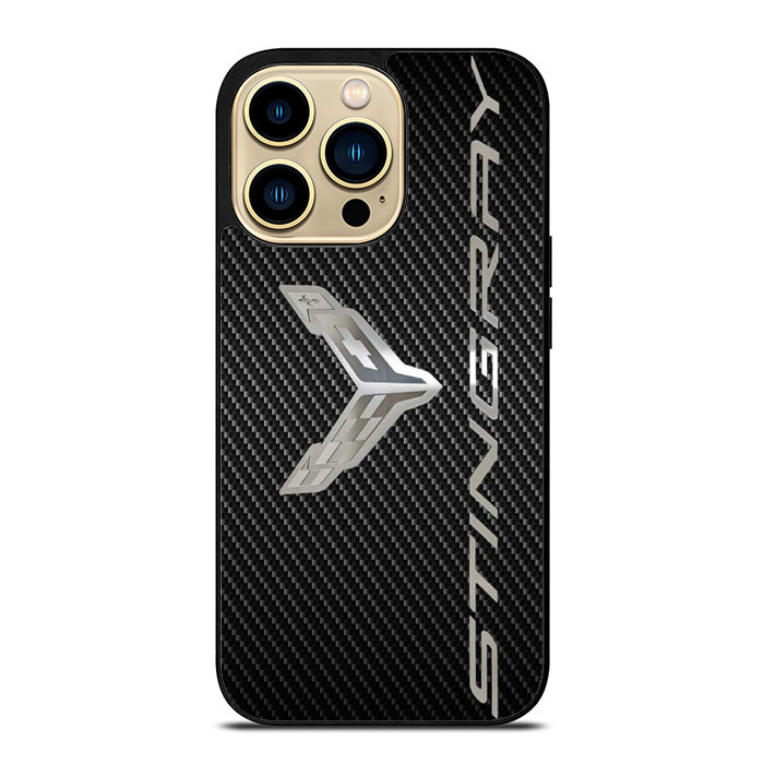 Corvetee Stingray Metal Logo iPhone 14 Case