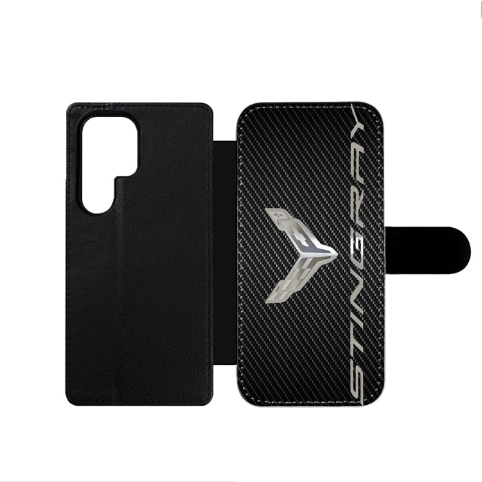 Corvetee Stingray Metal Logo Samsung Wallet Case