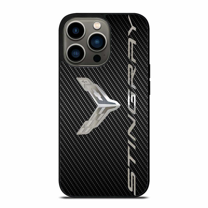 Corvetee Stingray Metal Logo iPhone 13 Case