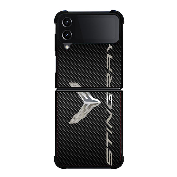 Corvetee Stingray Metal Logo Samsung Z Flip 4 Case