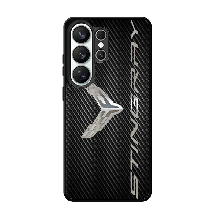 Corvetee Stingray Metal Logo Samsung S26 Case