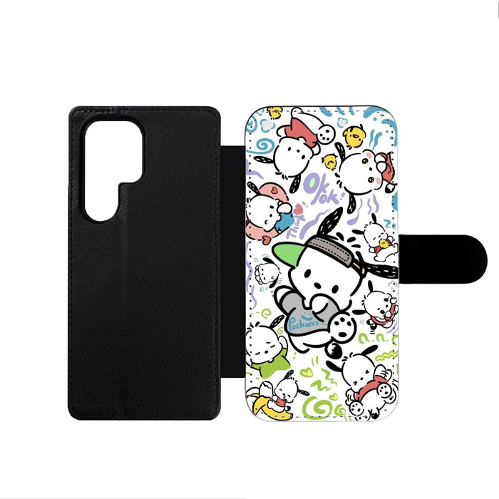 Cute Pochacco Samsung Wallet Case