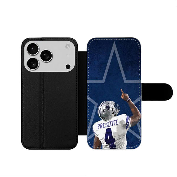 Dak Prescott 4 Dallas Cowboys iPhone 17 Wallet Case