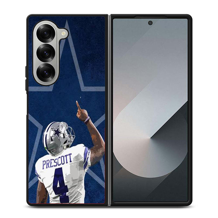 Dak Prescott 4 Dallas Cowboys Samsung Z Fold 6 Case