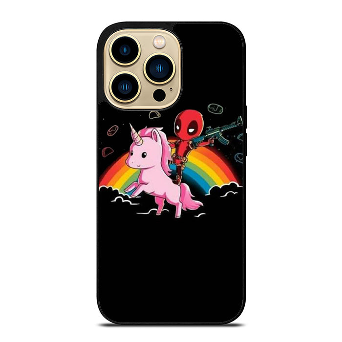 Deadpool Unicorn Rainbow iPhone 15 Case