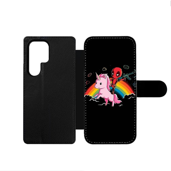 Deadpool Unicorn Rainbow Samsung Wallet Case
