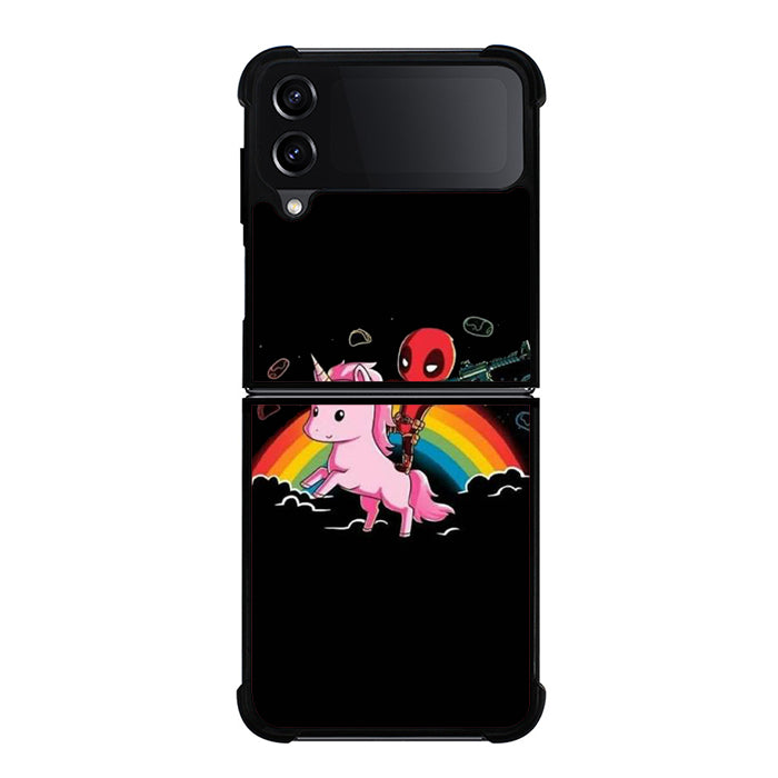 Deadpool Unicorn Rainbow Samsung Z Flip 4 Case
