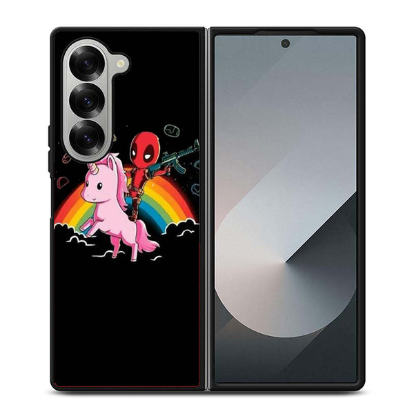 Deadpool Unicorn Rainbow Samsung Z Fold Case