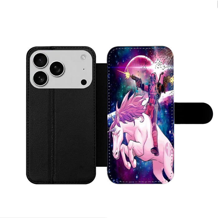 Deadpool And Unicorn iPhone 17 Wallet Case