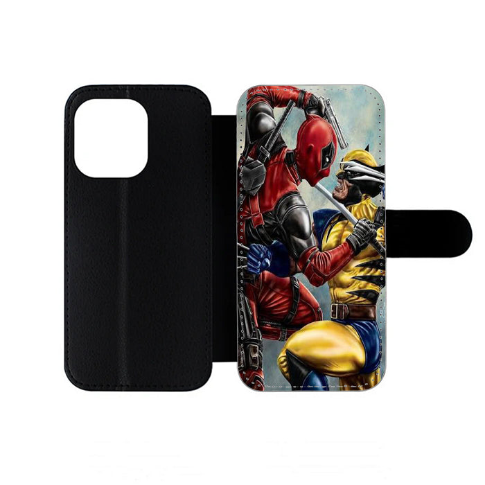 Deadpool Vs Wolverine iPhone Wallet Case