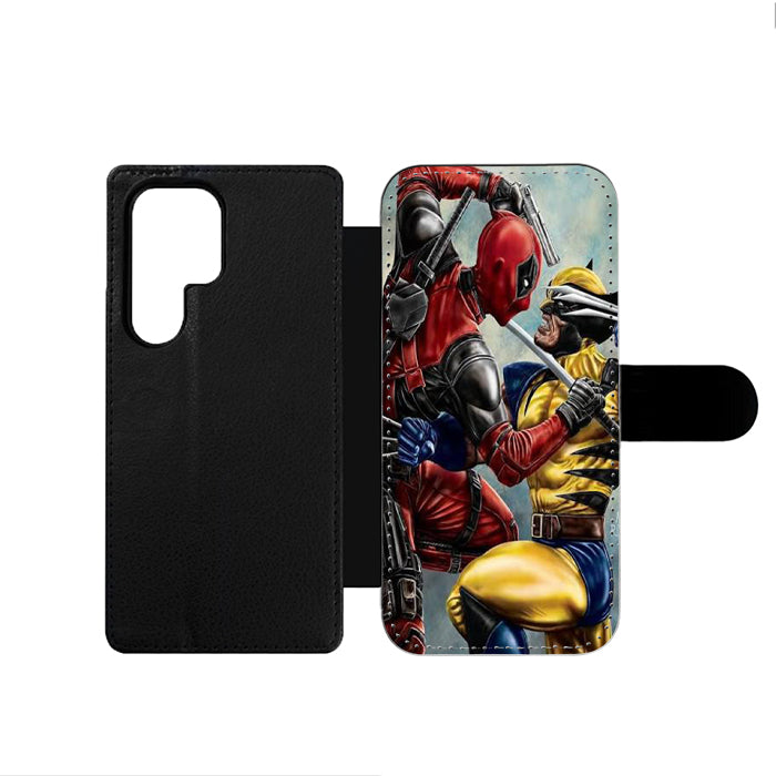 Deadpool Vs Wolverine Samsung Wallet Case